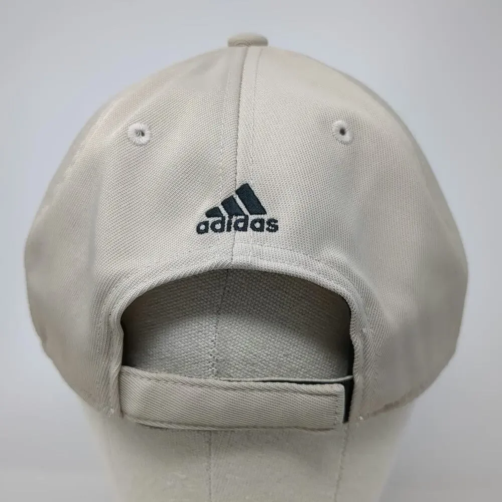 adidas Baseball Cap Beige Black One Size AEROREADY Recycled Strapback Logo Hat